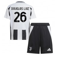 Camisa de time de futebol Juventus Douglas Luiz #26 Replicas 1º Equipamento Infantil 2024-25 Manga Curta (+ Calças curtas)